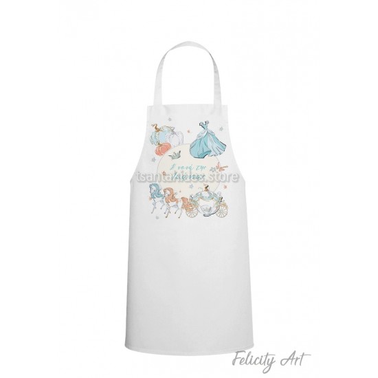 Ποδιά Νονού - Νονάς με Θέμα "Σταχτοπούτα "