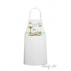 Ποδιά Νονού - Νονάς με Θέμα "Cute Dinosaurs"