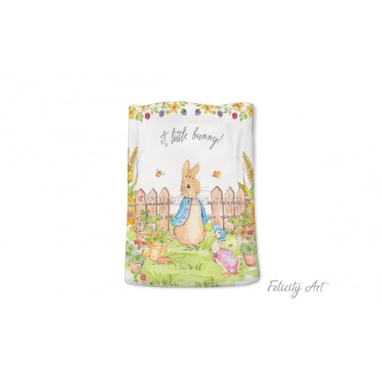 Μπομπονιέρα Βάπτισης Υφασμάτινο Πουγκί με Θέμα "Peter Rabbit"