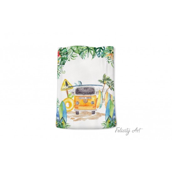 Μπομπονιέρα Βάπτισης Υφασμάτινο Πουγκί με Θέμα "Σερφ"