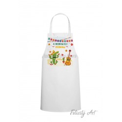 Ποδιά Νονού - Νονάς με Θέμα "Mexican Fiesta"