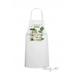 Ποδιά Νονού - Νονάς με Θέμα "Adventure Animals."