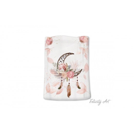 Μπομπονιέρα Βάπτισης Υφασμάτινο Πουγκί με Θέμα "Ονειροπαγίδα"