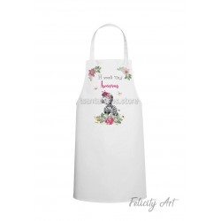 Ποδιά Νονού - Νονάς με Θέμα "Ζέβρα "