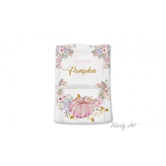 Μπομπονιέρα Βάπτισης Υφασμάτινο Πουγκί με Θέμα "Κολοκύθα"