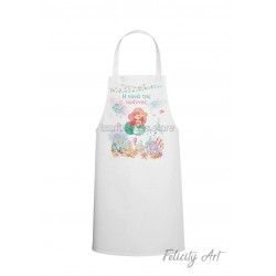 Ποδιά Νονού - Νονάς με Θέμα "Γοργόνα "