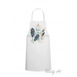 Ποδιά Νονού - Νονάς με Θέμα "Παγώνι "