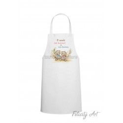 Ποδιά Νονού - Νονάς με Θέμα  "Twin Bears "