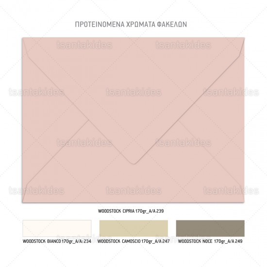 Προσκλητήριο Γάμου σε Minimal Ύφος με Pastel Χρωματισμούς