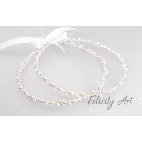 Χειροποίητα Πορσελάνινα  Στέφανα Γάμου 