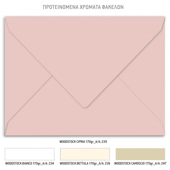 Προσκλητήριο Γάμου με Λογότυπο και Floral Λεπτομέρειες