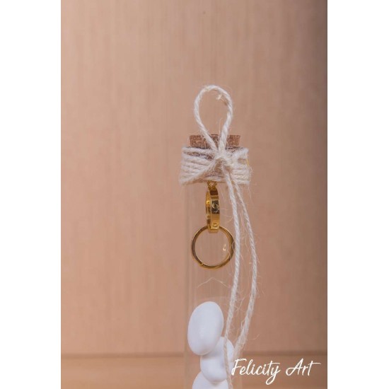 Μπομπονιέρα γάμου Γυάλινος Σωλήνας 