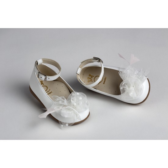 Δερμάτινα Βαπτιστικά Παπούτσια  για Κοριτσι της Εταιρίας Everkid