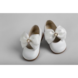 Δερμάτινα Βαπτιστικά Παπούτσια  για Κοριτσι της Εταιρίας Everkid