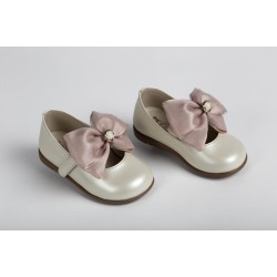 Δερμάτινα Βαπτιστικά Παπούτσια  για Κοριτσι της Εταιρίας Everkid