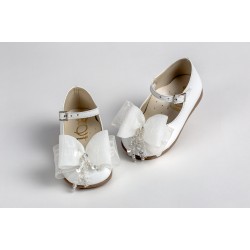 Δερμάτινα Βαπτιστικά Παπούτσια  για Κοριτσι της Εταιρίας Everkid