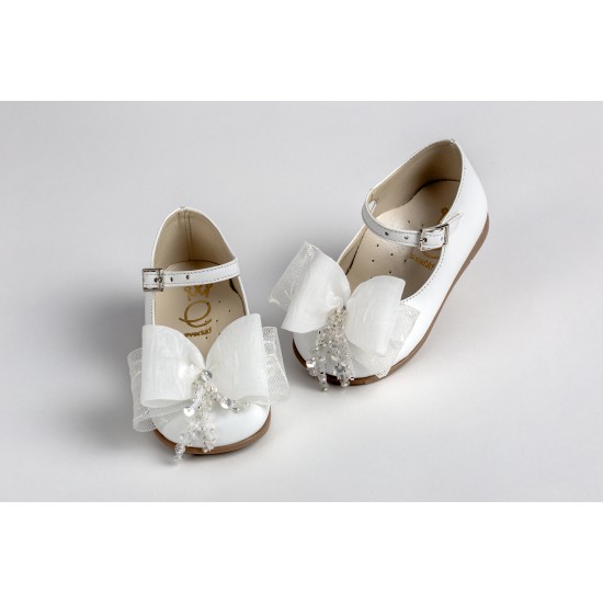 Δερμάτινα Βαπτιστικά Παπούτσια  για Κοριτσι της Εταιρίας Everkid