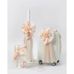 Σετ Βάπτισης για Κορίτσι με Θέμα  "Λουλούδια"