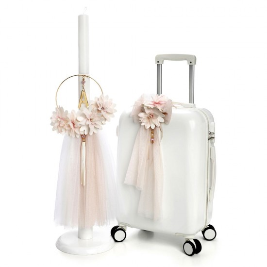 Σετ Βάπτισης για Κορίτσι με Θέμα  "Λουλούδια"