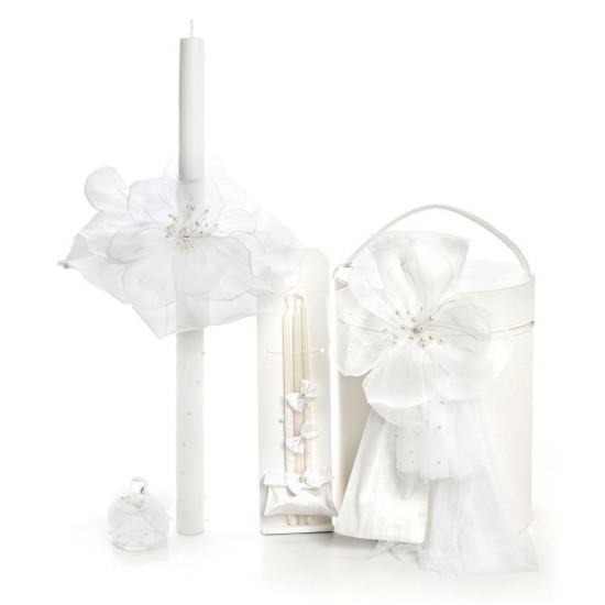 Σετ Βάπτισης για Κορίτσι με Θέμα  "Λουλούδια"