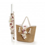 Σετ Βάπτισης για Κορίτσι με Θέμα "Λουλούδια" Σετ Βάπτισης για Κορίτσι με Θέμα "Λουλούδια"