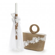 Σετ Βάπτισης για Κορίτσι με Θέμα "Λουλούδια" Σετ Βάπτισης για Κορίτσι με Θέμα "Λουλούδια"