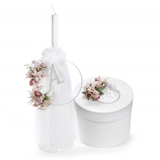 Σετ Βάπτισης για Κορίτσι με Θέμα "Λουλούδια" Σετ Βάπτισης για Κορίτσι με Θέμα "Λουλούδια"