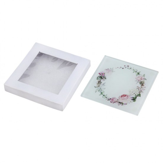 Μπομπονιέρα Βάπτισης Σουβέρ με Θέμα Λουλούδια