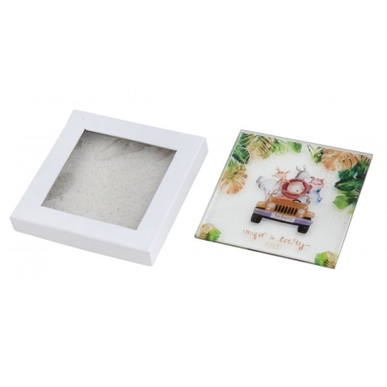 Μπομπονιέρα Βάπτισης Σουβέρ με Θέμα Σαφάρι