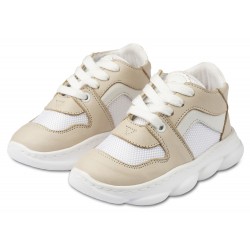 Βαπτιστικά Παπούτσια  Babywalker EXC5252 Beige - White / Μπεζ - Λευκό