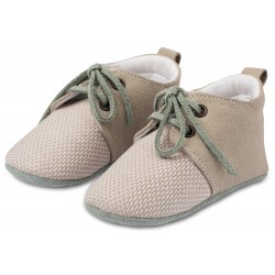 Βαπτιστικά Παπούτσια  Babywalker MI1099 Beige- Mint  / Μπεζ - Μέντα