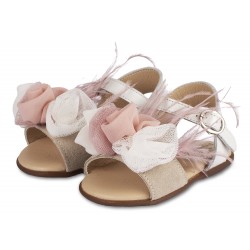 Βαπτιστικά Παπούτσια  Babywalker PRI2616 Ivory - Pink / Εκρού - Ροζ