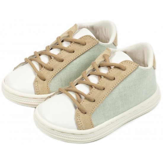 Βαπτιστικά Παπούτσια  Babywalker BS3039 Mint -  White - Beige / Μέντα - λευκό - Μπεζ
