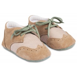 Βαπτιστικά Παπούτσια  Babywalker MI1114 Beige - Mint / Μπεζ - Μέντα