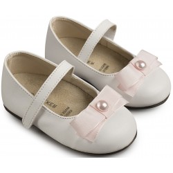 Βαπτιστικά Παπούτσια  Babywalker BS3500  White- Pink / Λευκό - Ροζ