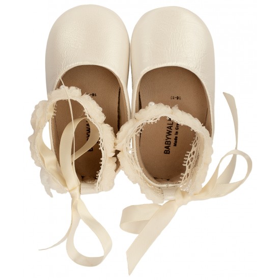 Βαπτιστικά Παπούτσια  Babywalker MI1506 Ivory / Εκρού