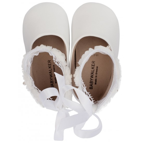 Βαπτιστικά Παπούτσια  Babywalker MI1506 White/ Λευκό