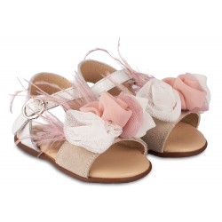 Βαπτιστικά Παπούτσια  Babywalker PRI2616 Ivory - Pink / Εκρού - Ροζ