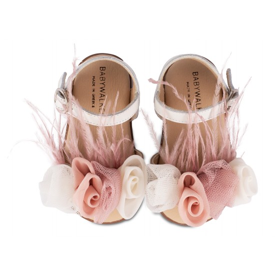 Βαπτιστικά Παπούτσια  Babywalker PRI2616 Ivory - Pink / Εκρού - Ροζ