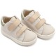 Βαπτιστικά Παπούτσια  Babywalker BS3085 White- Beige/ Λευκό -  Μπεζ