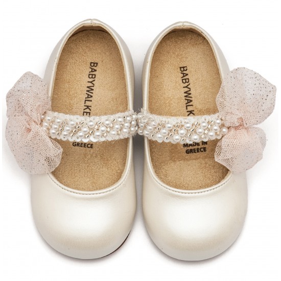 Βαπτιστικά Παπούτσια  Babywalker BS3596 Ivory /Εκρού
