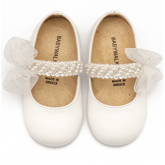 Βαπτιστικά Παπούτσια  Babywalker BS3596 White / Λευκό