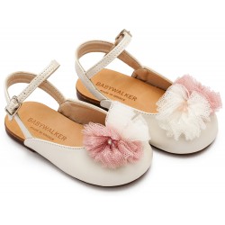 Βαπτιστικά Παπούτσια  Babywalker BS3596 Ivory Pink/ Εκρου Ροζ