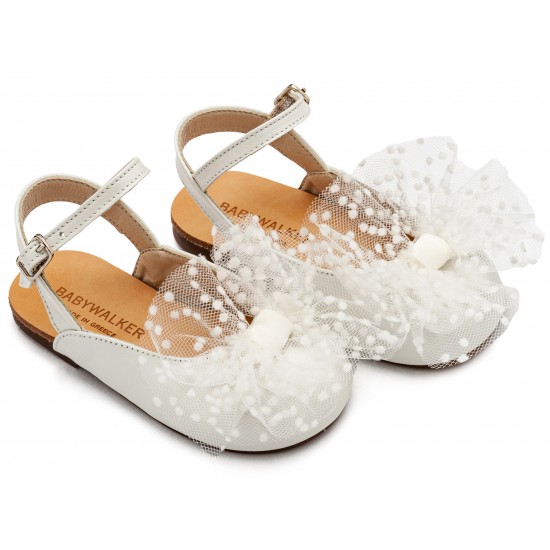 Βαπτιστικά Παπούτσια  Babywalker BW4859 Ivory/ Εκρού 