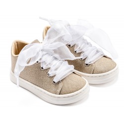 Βαπτιστικά Παπούτσια  Babywalker BW4864 Platinum/ Πλατίνα