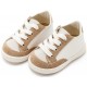 Βαπτιστικά Παπούτσια  Babywalker PRI2120 White Beige  / Λευκό Μπεζ