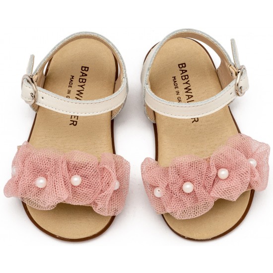 Βαπτιστικά Παπούτσια Babywalker PRI2645 Ivory Pink/Εκρού Ροζ Βαπτιστικά Παπούτσια Babywalker PRI2645 Ivory Pink/Εκρού Ροζ