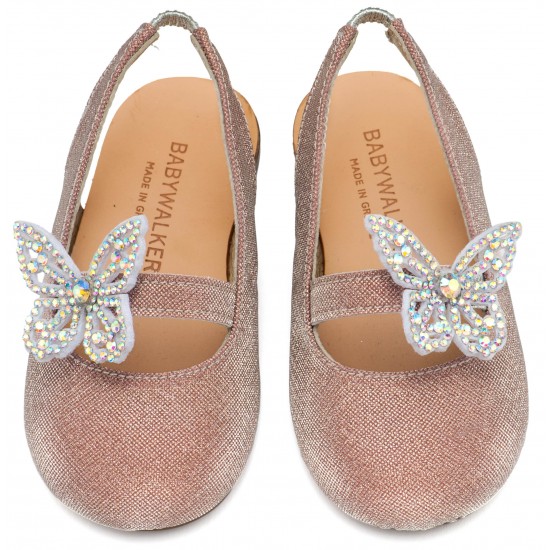 Βαπτιστικά Παπούτσια Babywalker EXC5881 Dusty Pink Βαπτιστικά Παπούτσια Babywalker EXC5881 Dusty Pink