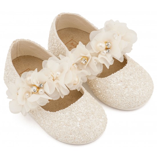 Βαπτιστικά Παπούτσια  Babywalker LU6118 Ivory /  Εκρού