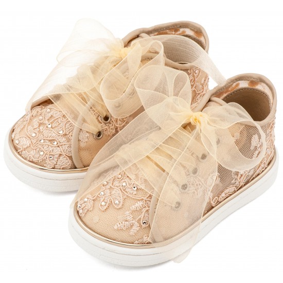 Βαπτιστικά Παπούτσια  Babywalker LU6129 Beige/ Μπεζ